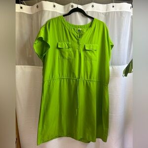 Lime green short dress size XXL